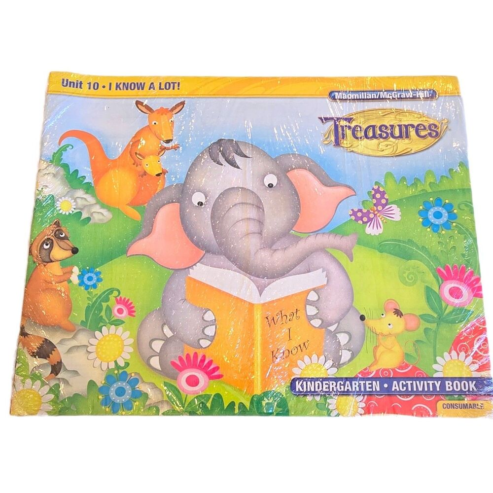 Macmillan McGraw-Hill Texas Treasures Kindergarten Activity Books 11 Sealed 2011
